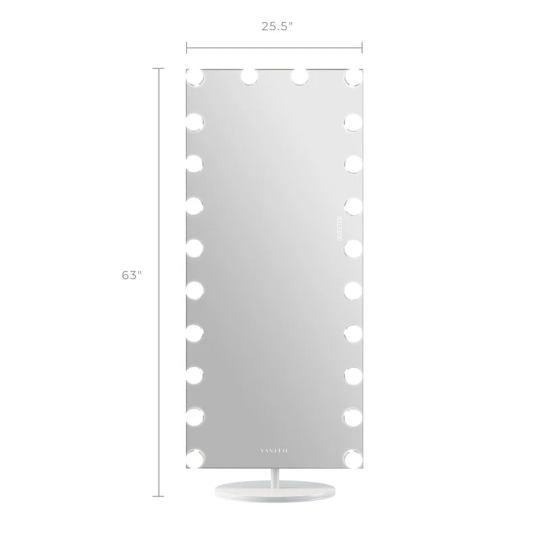 Marilyn Hollywood Vanity Mirror - Full Length Mirror with Swivel 180º Rotation Stand