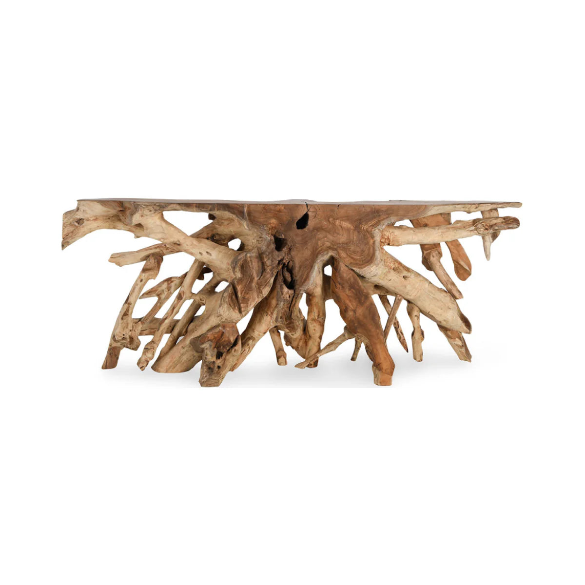Shia Teak Root Console Table - Natural