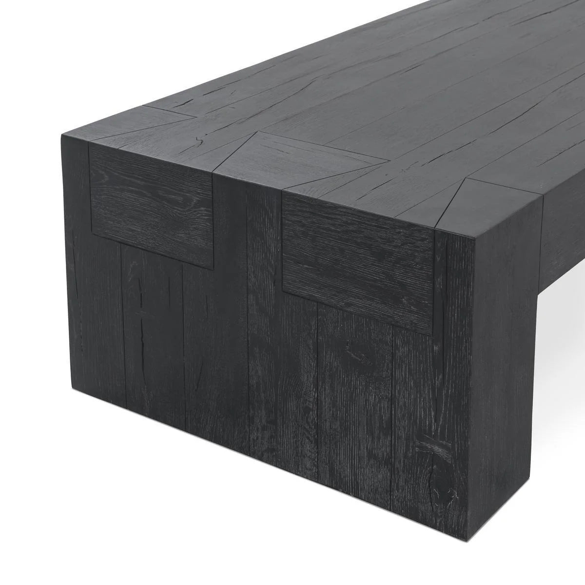 Bristol Solid Wood Rectangle Coffee Table - Aged Black