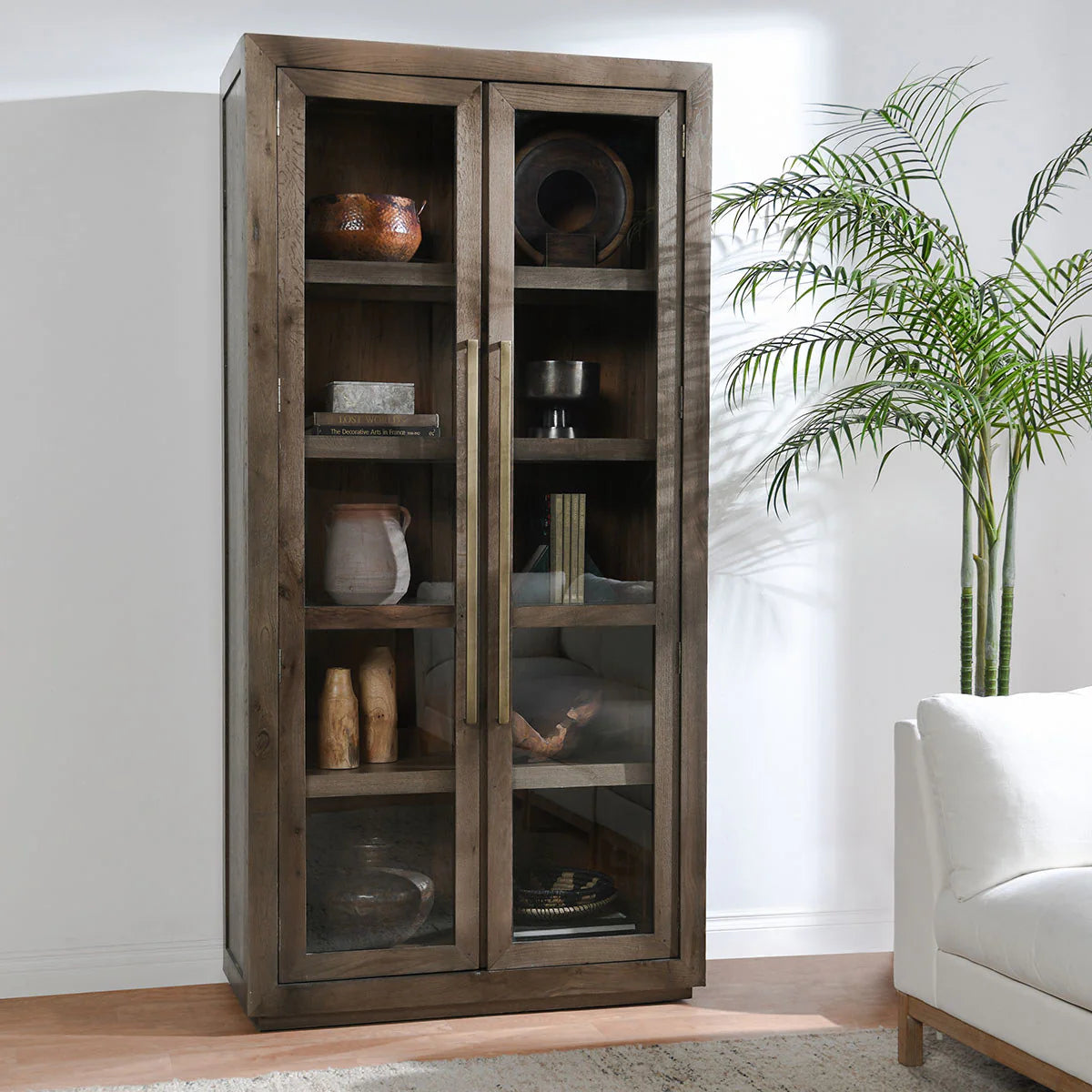 Bradley Solid Wood Tall Cabinet - Landmark Brown