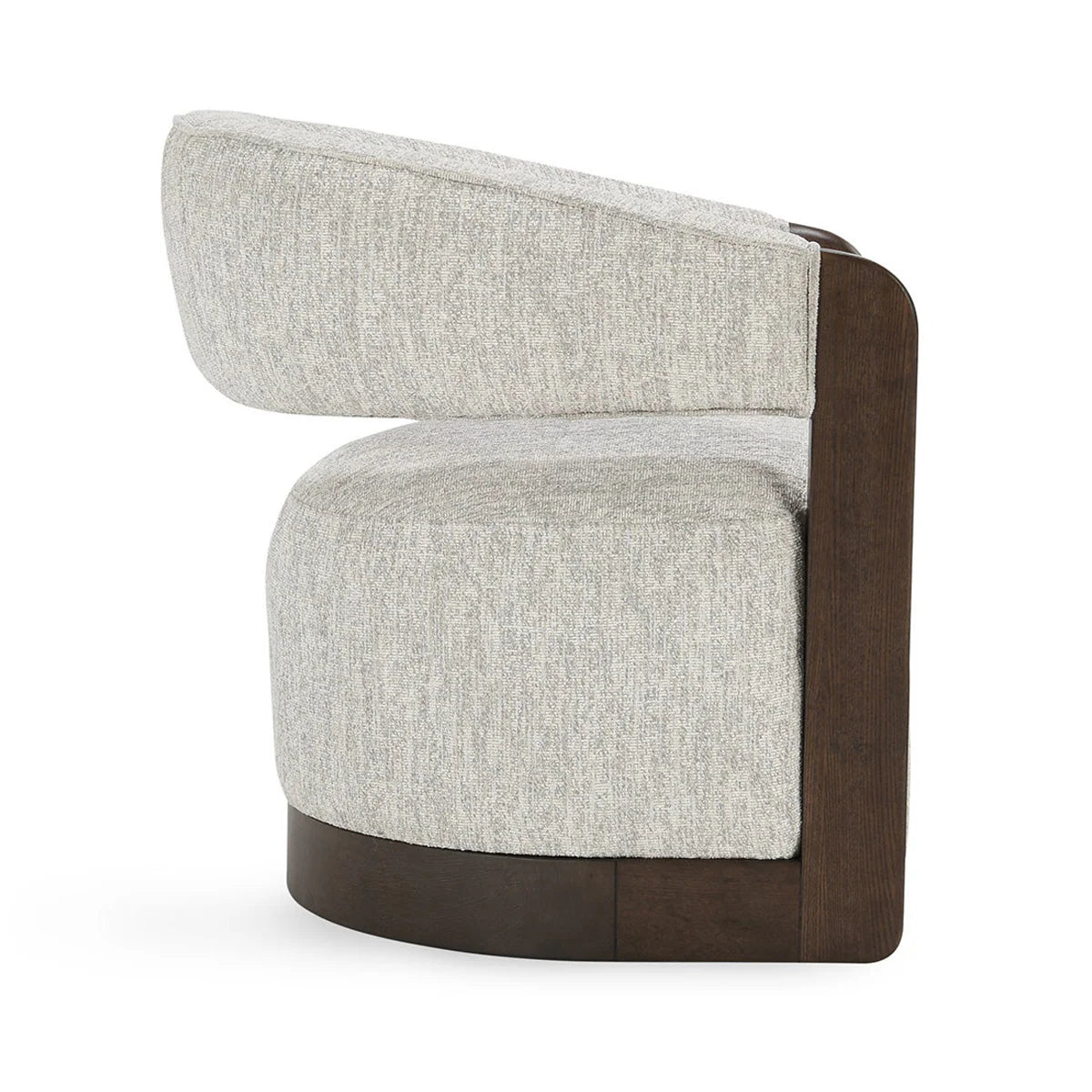 James Upholstered Swivel Chair - Glacier Gray
