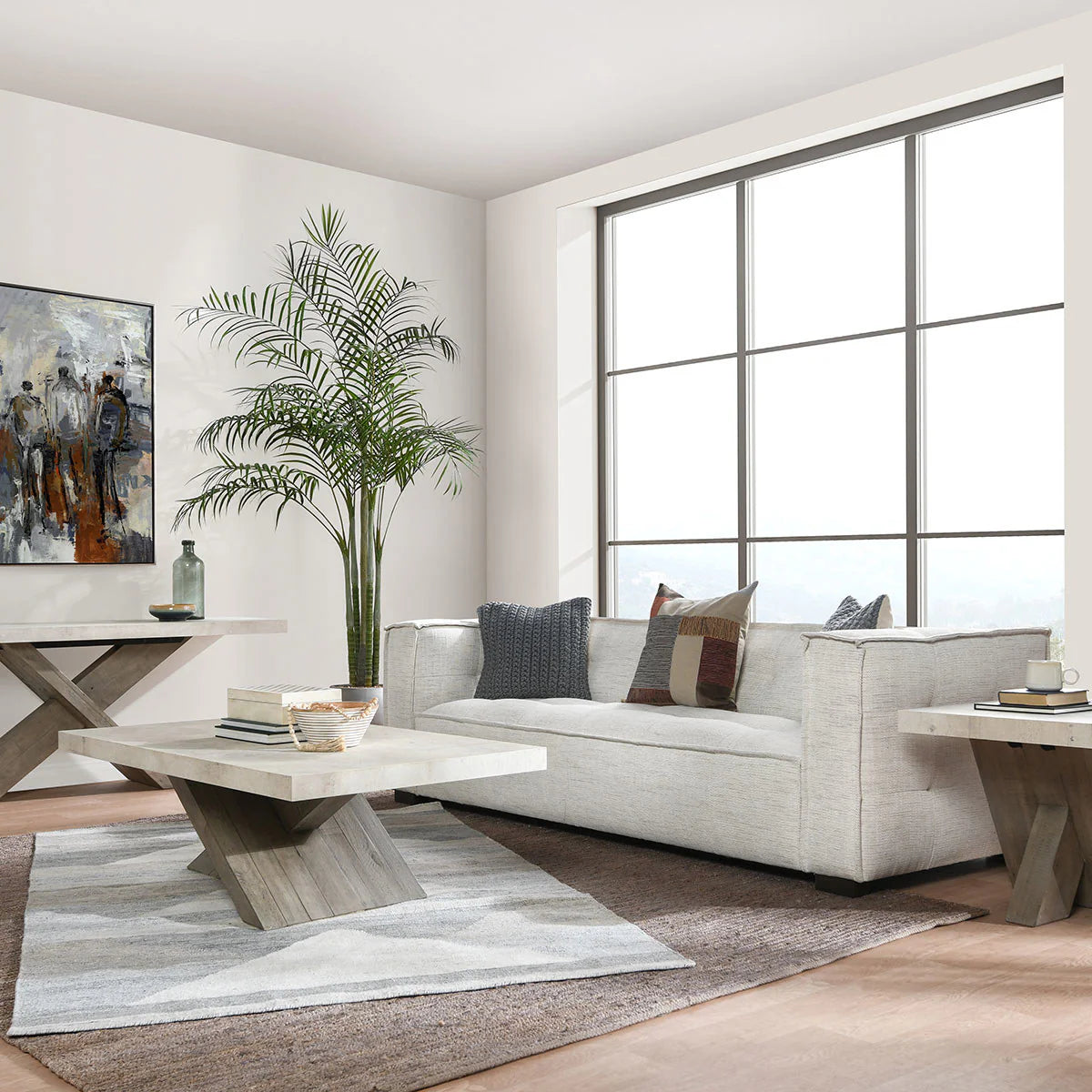 Element Upholstered Sofa - Beige OR Grey