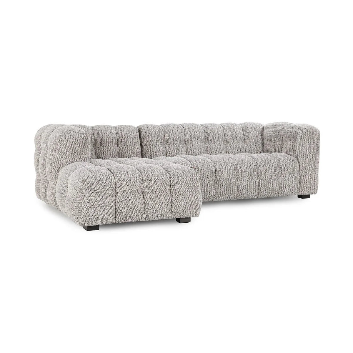 Walter Upholstered Sectional w/LAF Chaise - Heathered Gray