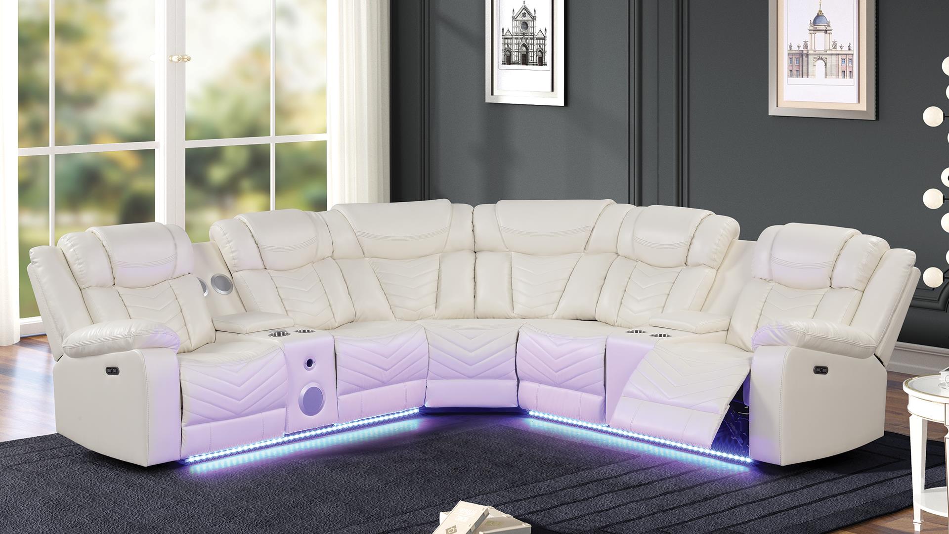 Challenger Sectional Sofa Ice