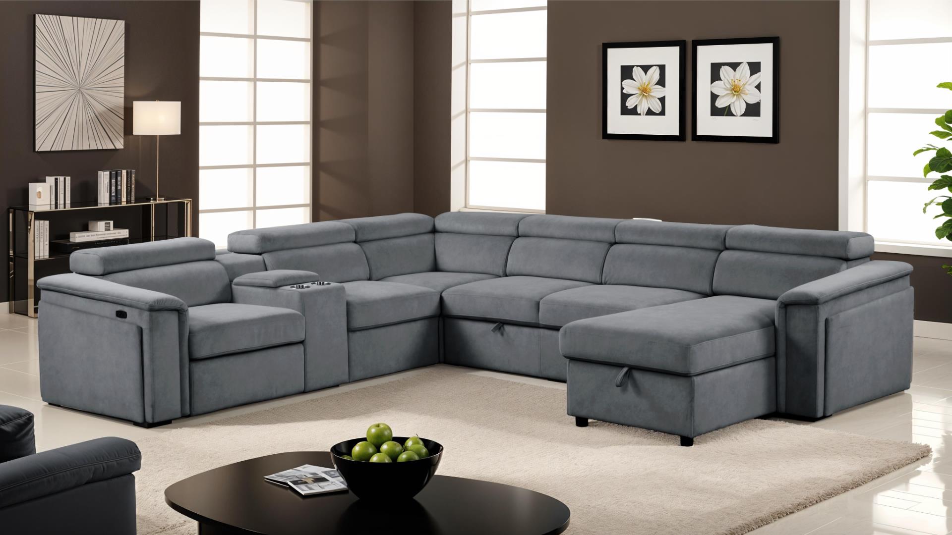 Harvey Sectional Sofa Beige