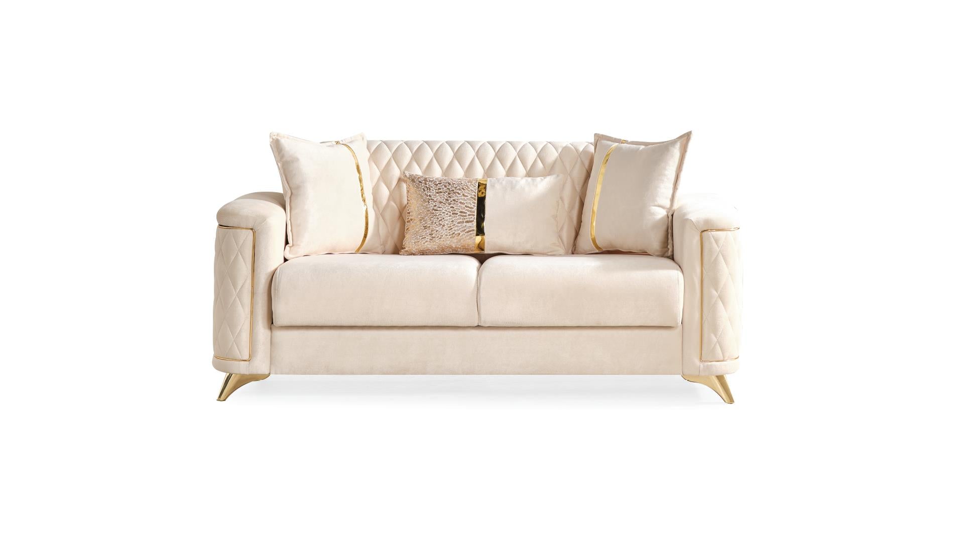 Luna Livingroom Set Ivory