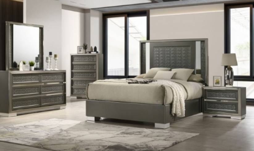 Leyland 4 Pc Queen Bedroom Set | FM7252DG-Q-4PC