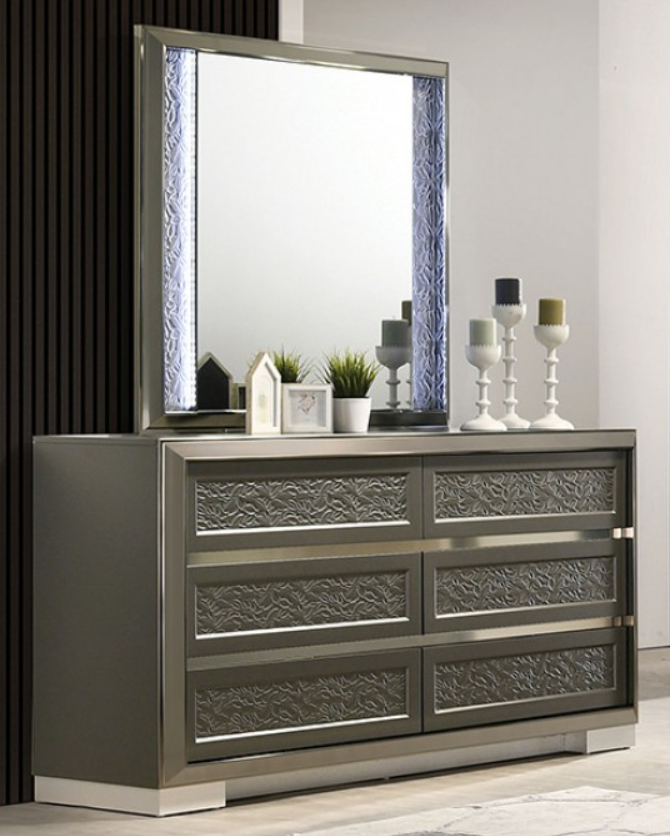 Leyland 4 Pc Queen Bedroom Set | FM7252DG-Q-4PC