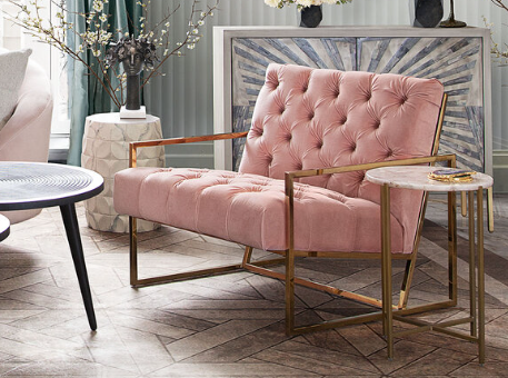 luxe tufted chair