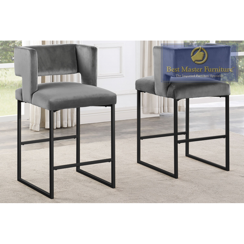 Velvet Counter Height Stool