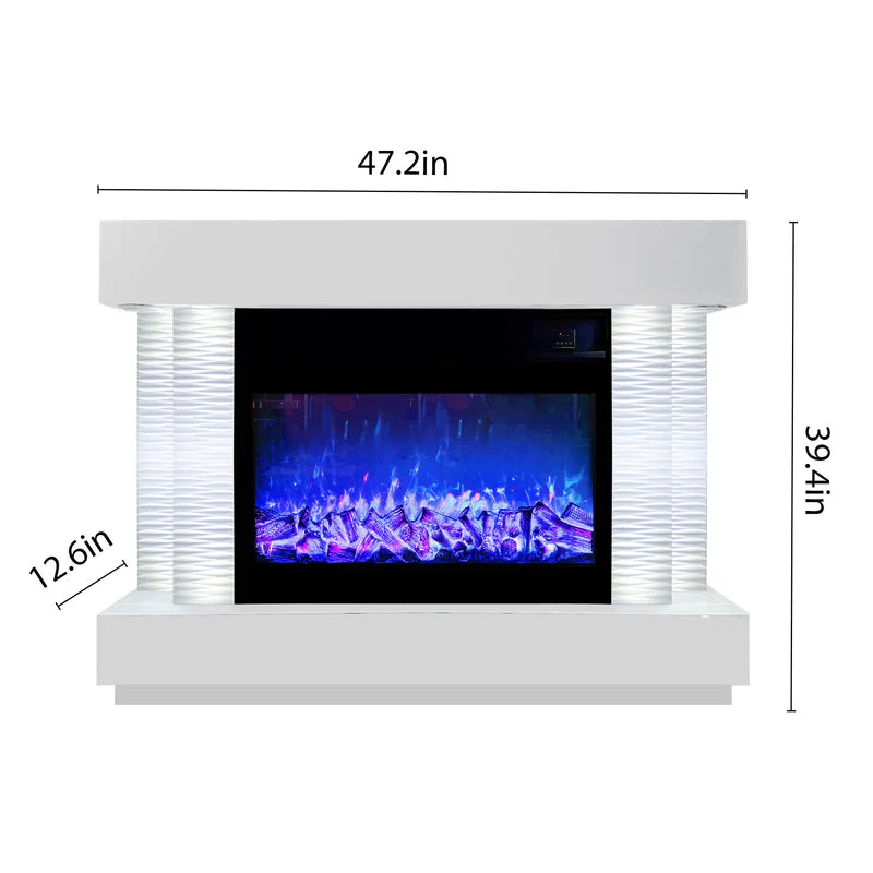 Fireplace with Heating Function & Bluetooth speaker