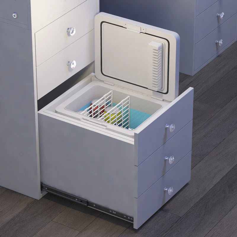 Vanity Desk with Fridge