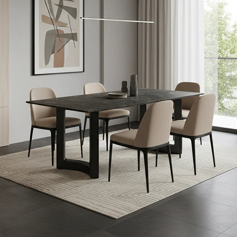 Luxurious stone dining table（Platinum diamond）- TABLE ONLY