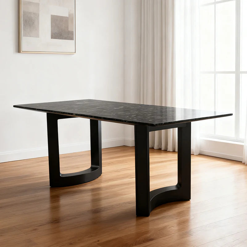 Luxurious stone dining table（Platinum diamond）- TABLE ONLY
