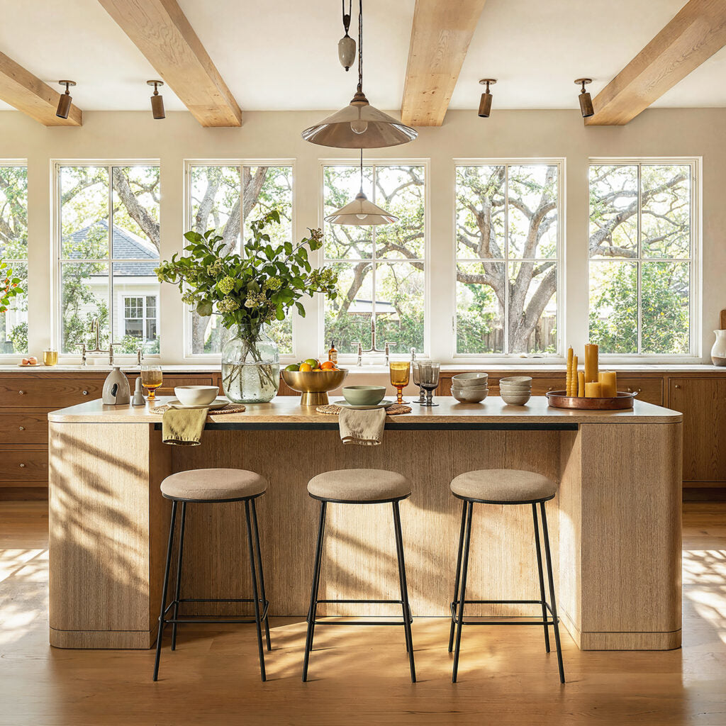 110″ Contour Form Kitchen Island (No Chairs)