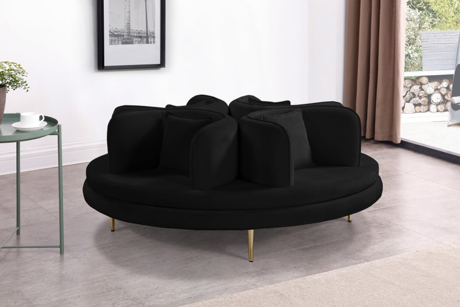 Circlet 72" Velvet Upholstered Roundabout Sofa