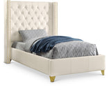 Soho White Bonded Leather Bed