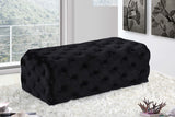 Casey Velvet Ottoman | Bench