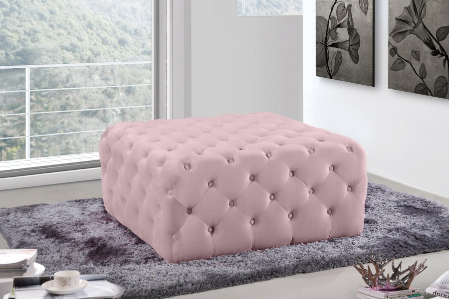 Ariel Velvet Ottoman | Bench