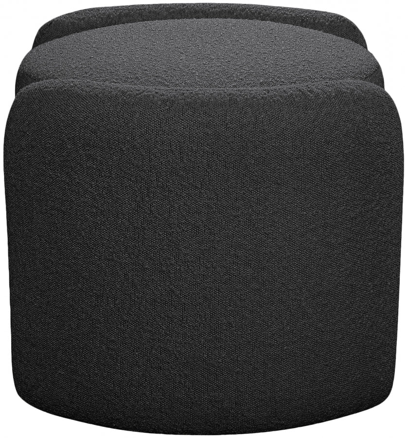 Horizon Boucle Fabric Ottoman