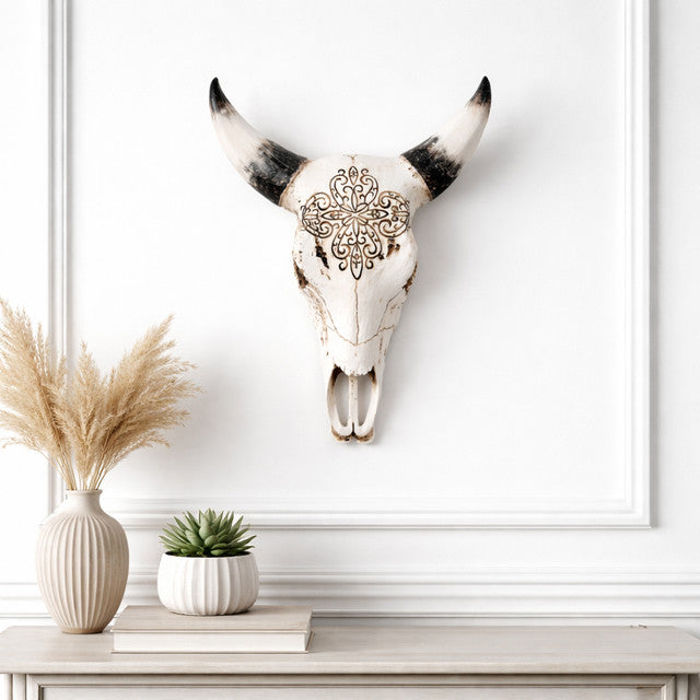 Western Bull Skull, Brown