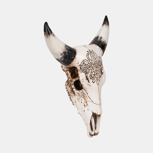 Western Bull Skull, Brown
