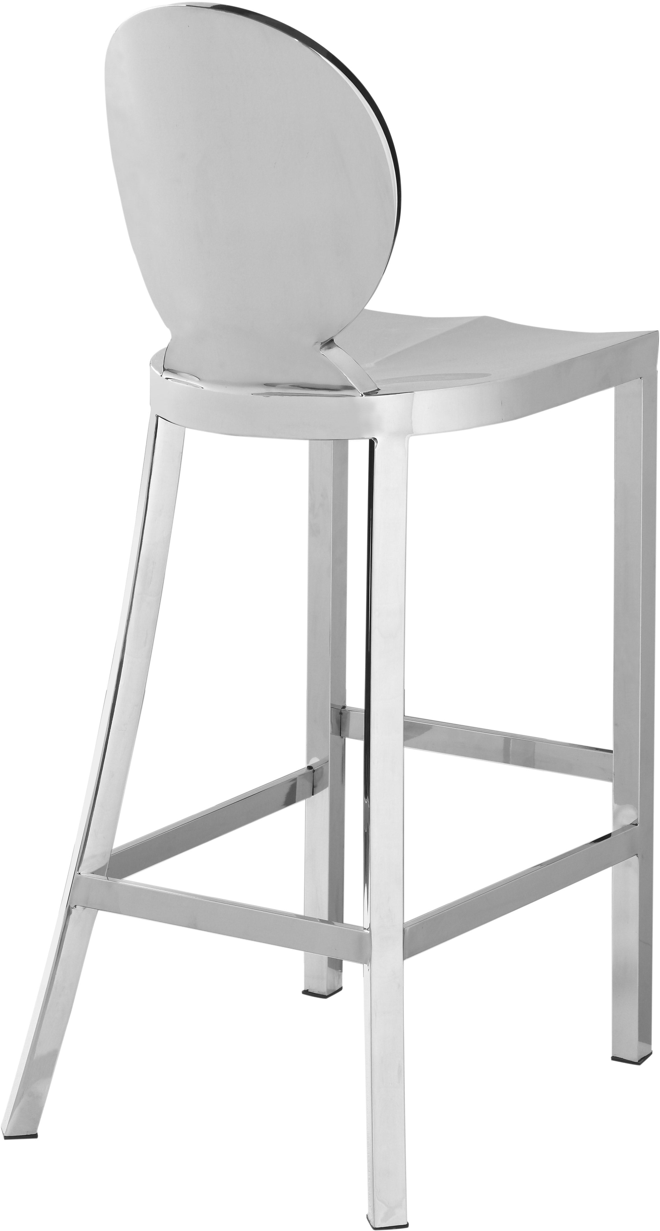 Maddox Chrome Stainless Steel Bar Stool