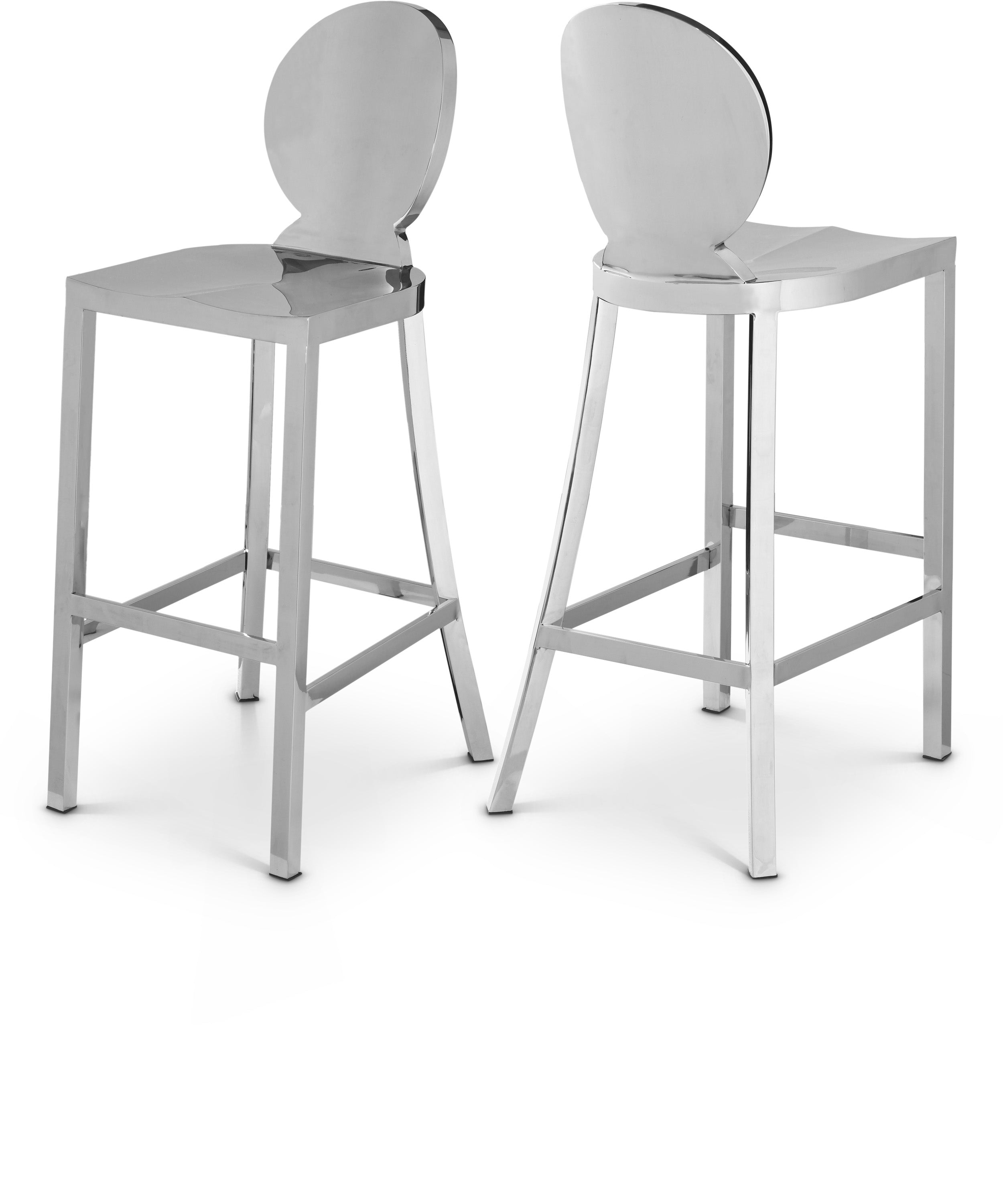 Maddox Chrome Stainless Steel Bar Stool