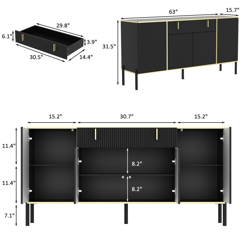 Modern Sideboard Buffet Cabinet