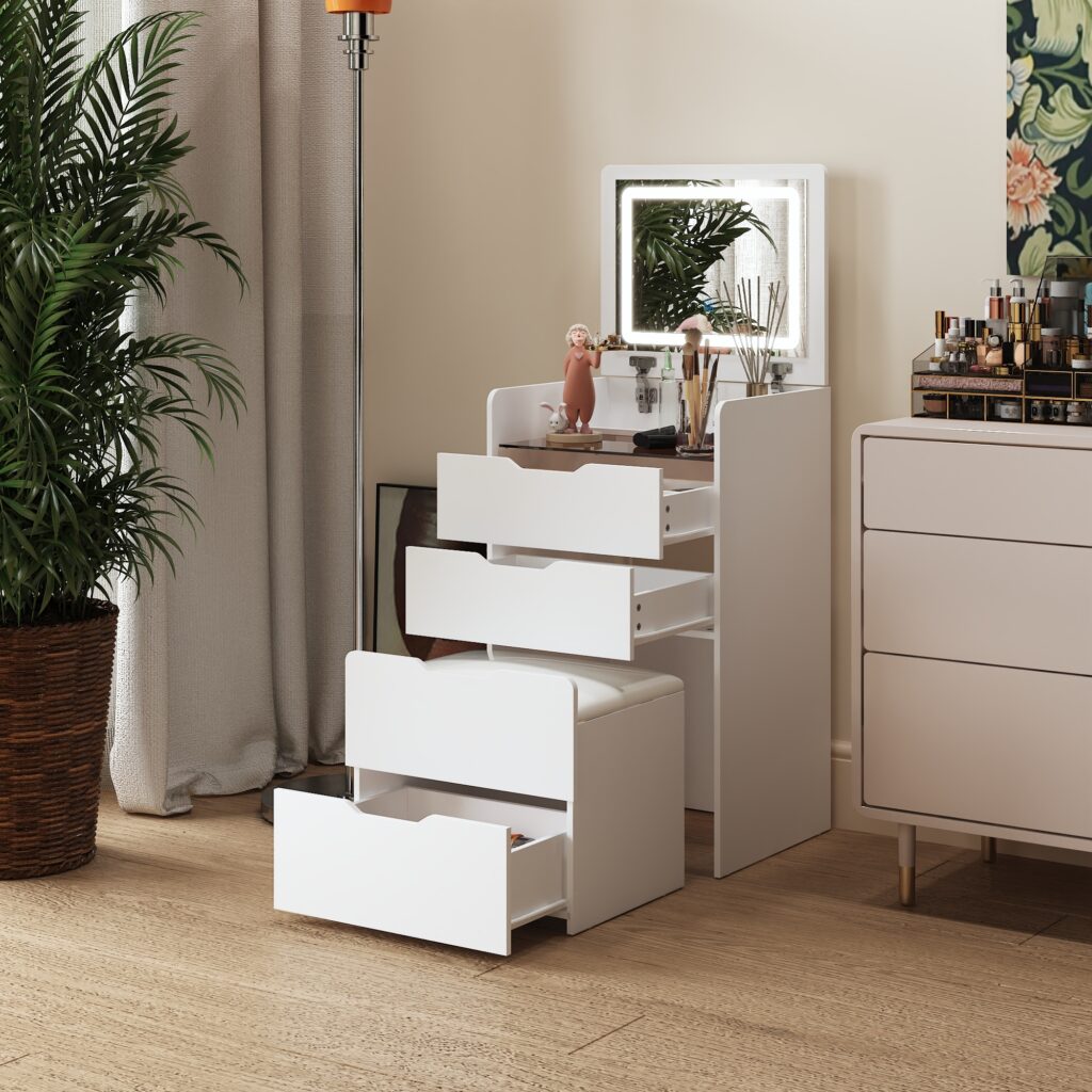 In 1 Modern Vanity Desk
