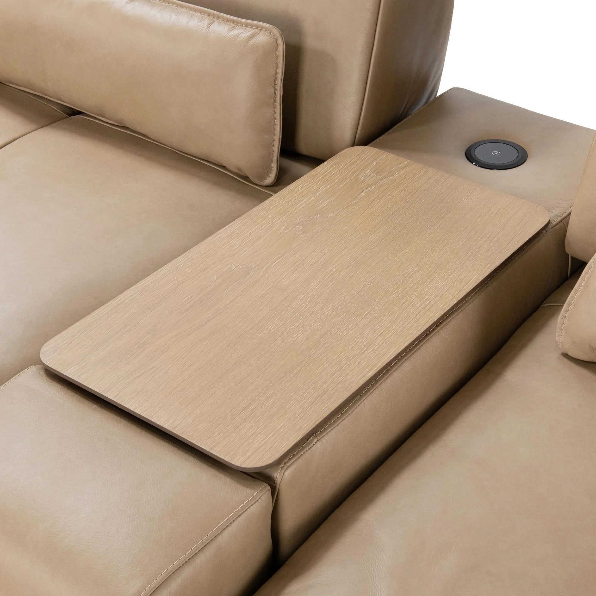 Leah Upholstered Sectional - Putty
