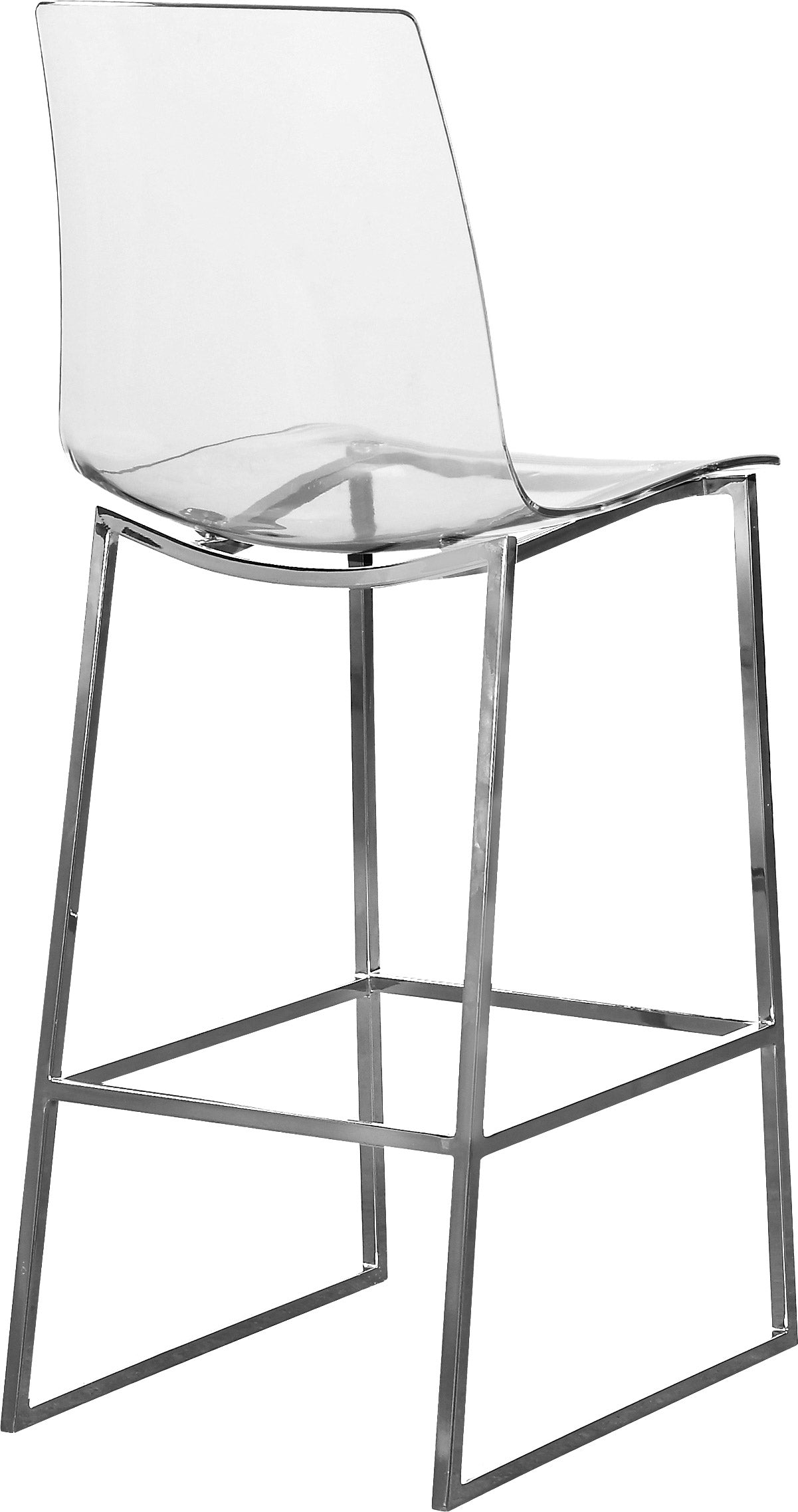 Lumen Chrome Counter Stool