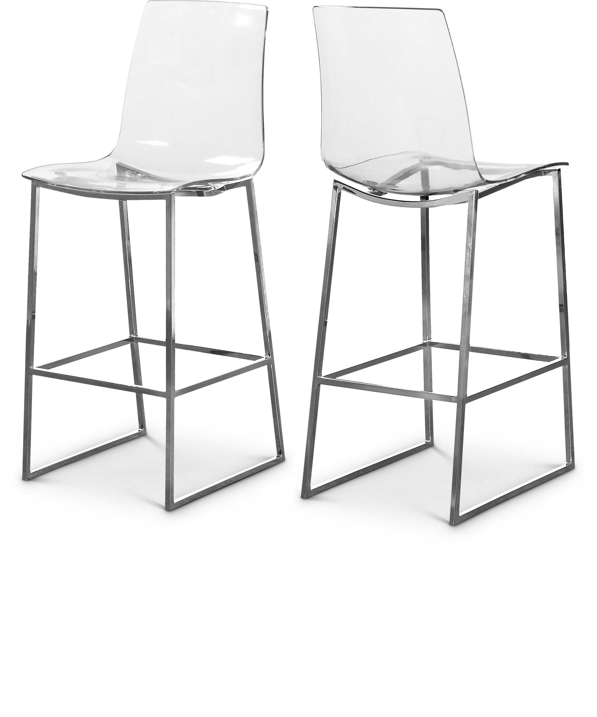 Lumen Chrome Counter Stool