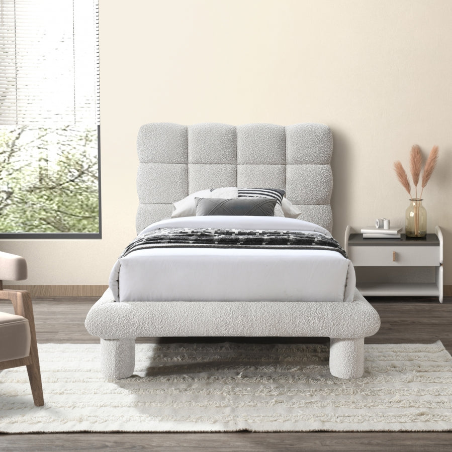 Deco Boucle Fabric Twin Bed