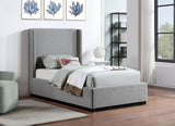 Flynn Linen Textured Fabric Twin Bed