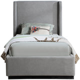 Flynn Linen Textured Fabric Twin Bed