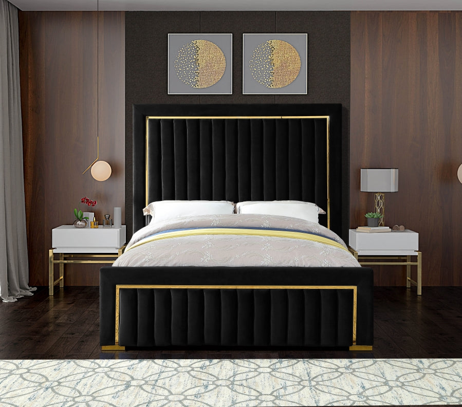Dolce Velvet Upholstered Queen Bed
