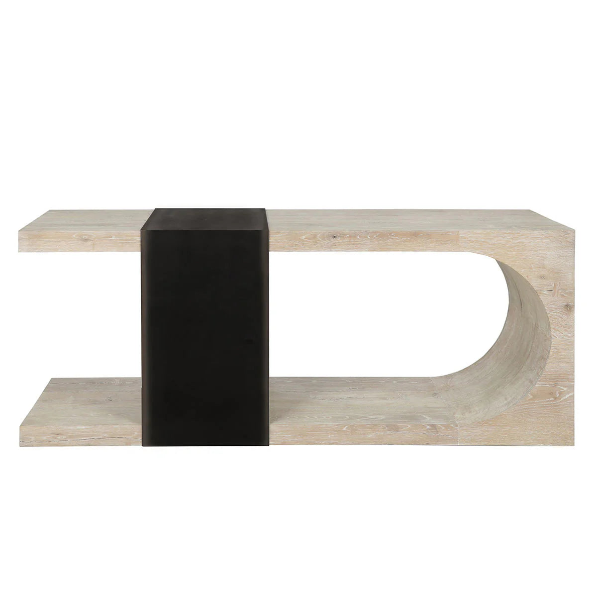 Danica Solid Wood Rectangle Console Table - Aged Cream