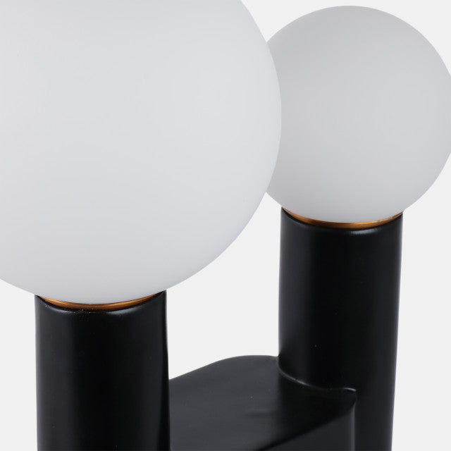 Double Head Totem Lamp With Base Switch, Bl