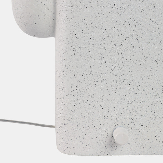 Double Head Totem Lamp With Base Switch, Wh