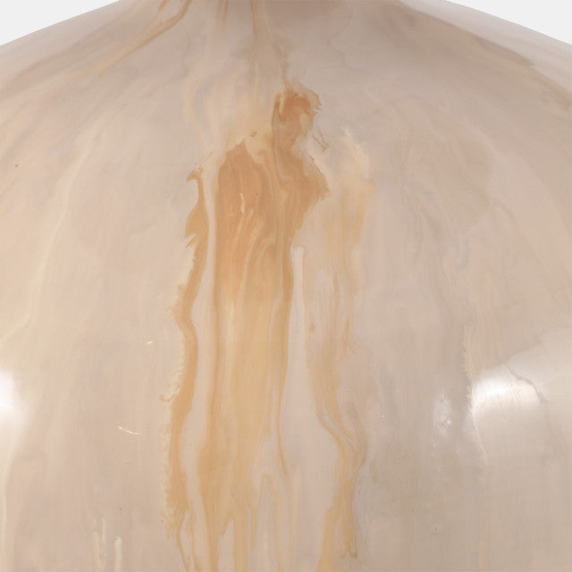 Metal Base Table Lamp, Ivory