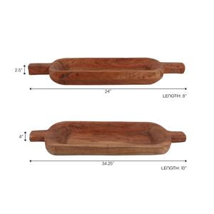 GRAHAMDALE SET OF 2 BROWN BOWLS 4 (IN)
