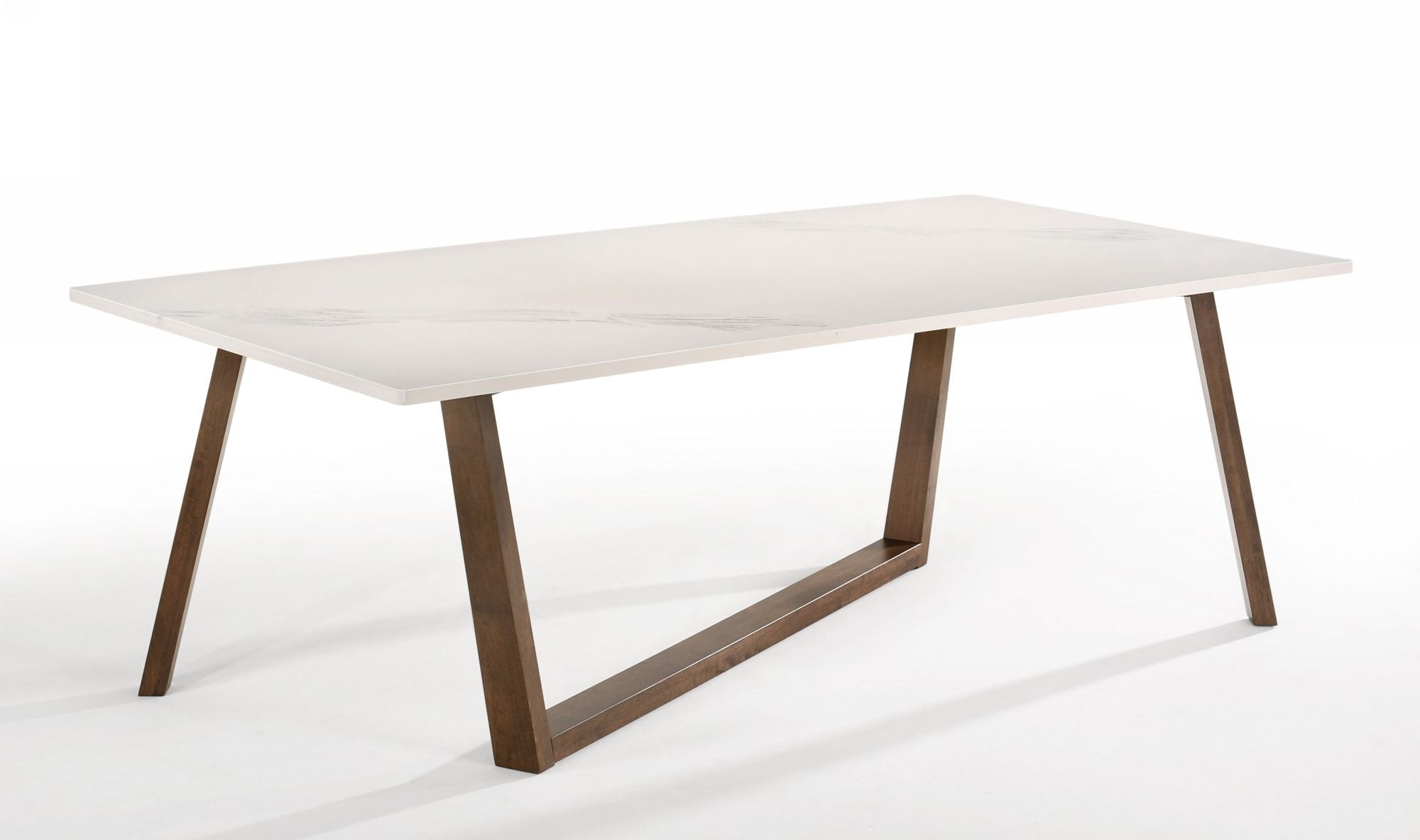 Nova Domus Jozy - Modern Marble & Walnut Dining Table