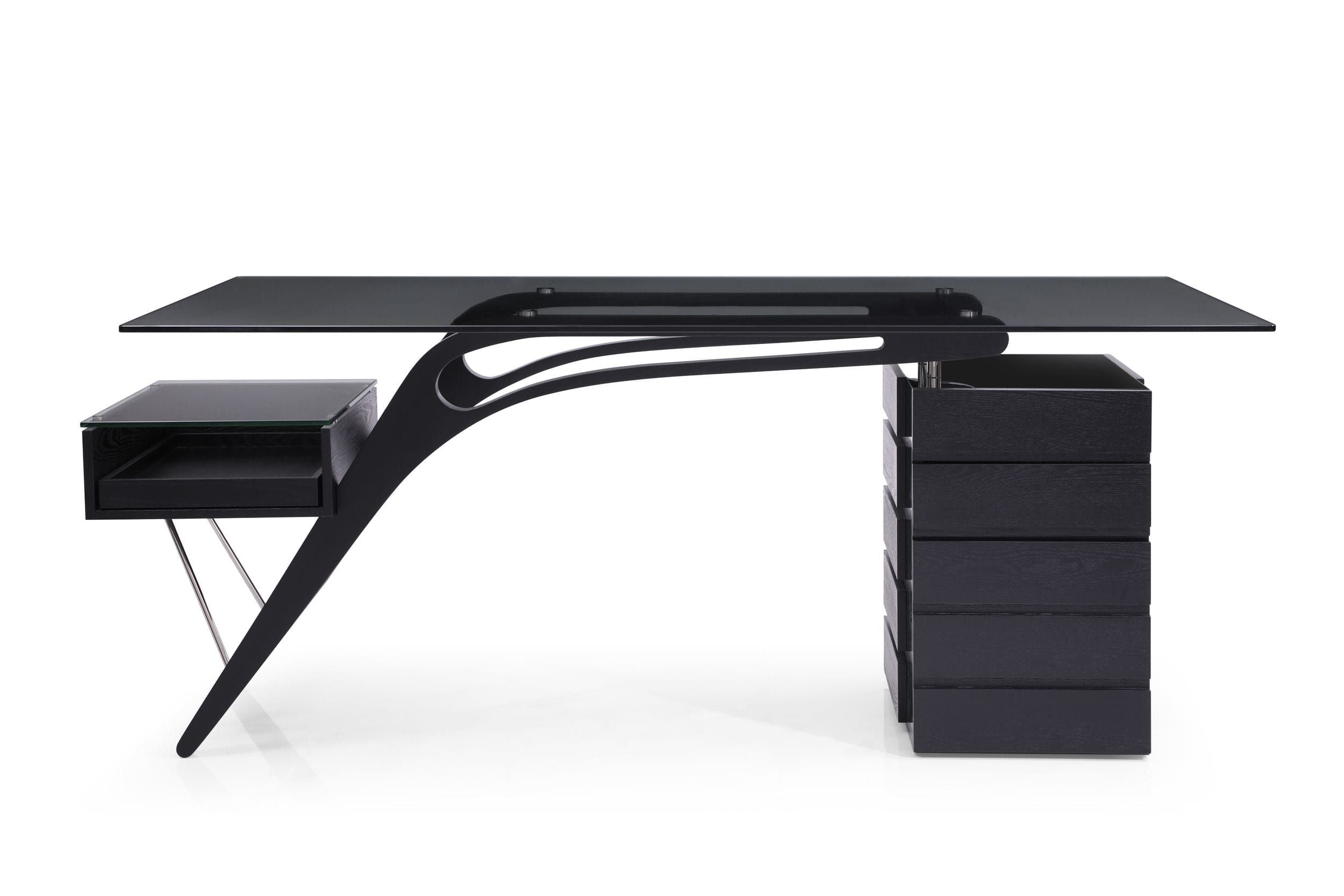 Modrest Suffolk - Contemporary Black Ash Desk