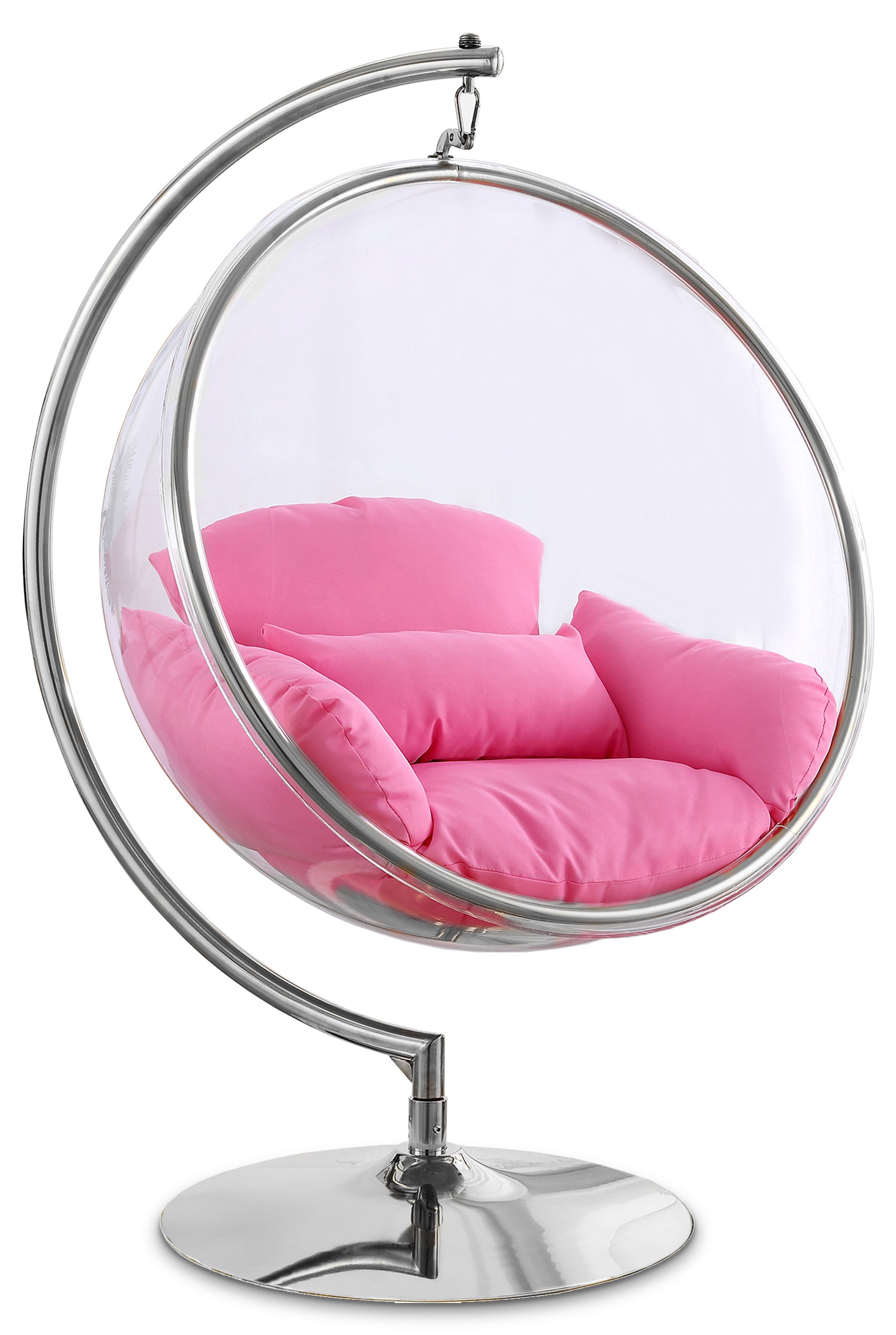 Luna Acrylic Swing Bubble Accent Chair