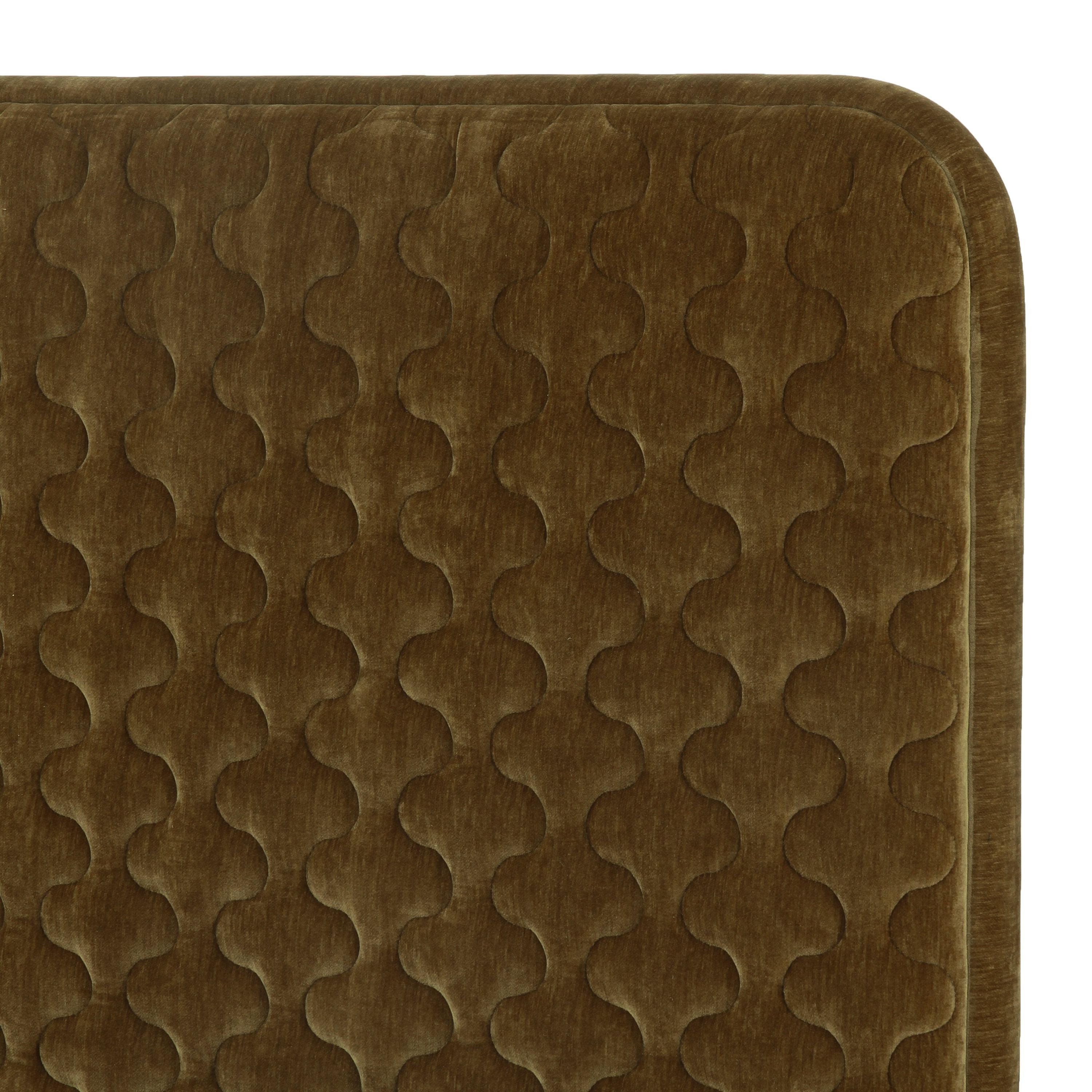 Trieste - Modern Brown Fabric Bed