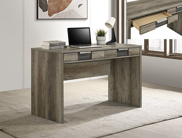 DESK RANGLEY WRITING DESK-GREY/BROWN