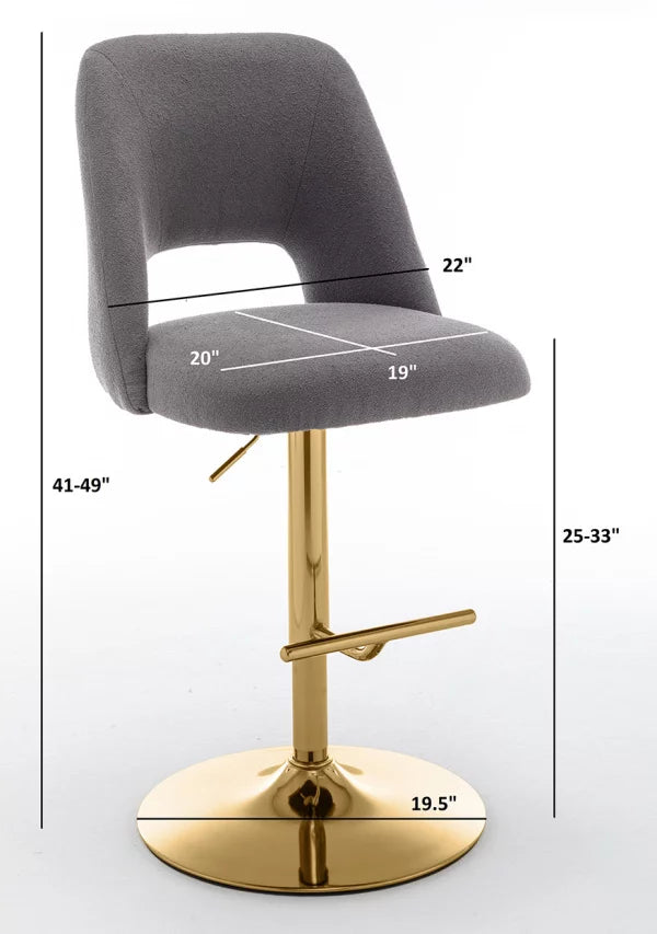 Teddy Barstools with Chrome