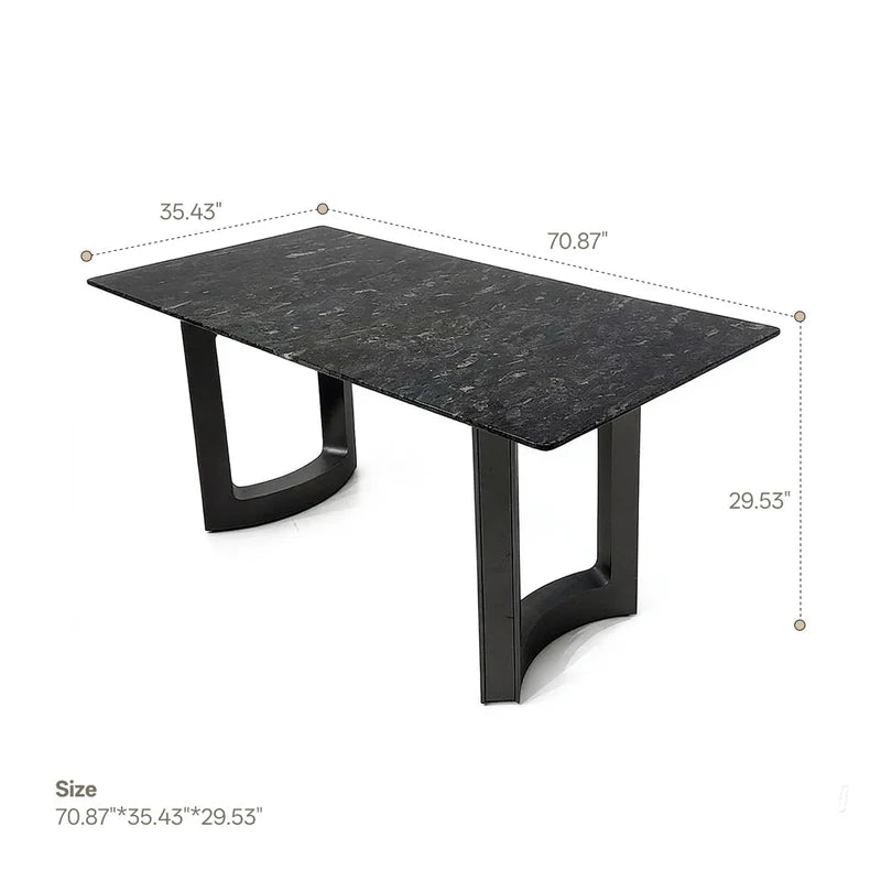 Luxurious stone dining table（Platinum diamond）- TABLE ONLY