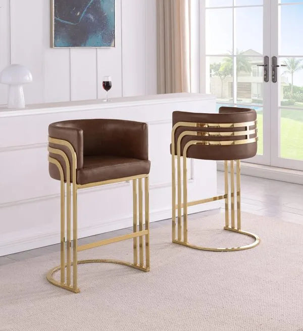 Counterheight Leathaire Chairs